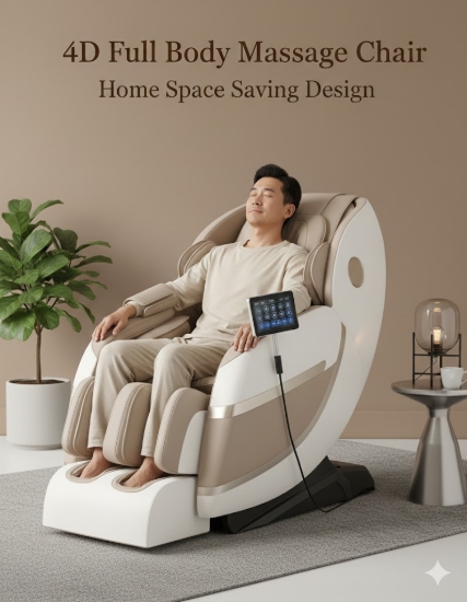 Picture of 4D Full Body Massage Chair for Home Space Saving Design PSV-0561