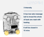 Picture of Professional Full Back Shiatsu Massage Cushion – Air Compression, Kneading, and Infrared Heat for Home or Car