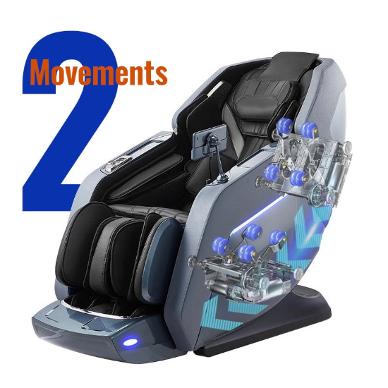 Picture of 3D+3D Dual Core Zero Gravity Full Body Stretching SL Track AI Smart Massage Chair